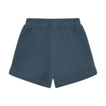 Huttelihut Short en mousseline – Short léger en coton – Bleu marine foncé