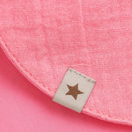 Huttelihut Muslin Zomerhoedje met Oortjes – Luchtig Babyhoedje – Pink