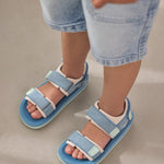 En Fant Bermuda Shorts Denim Lichtblauw Denim