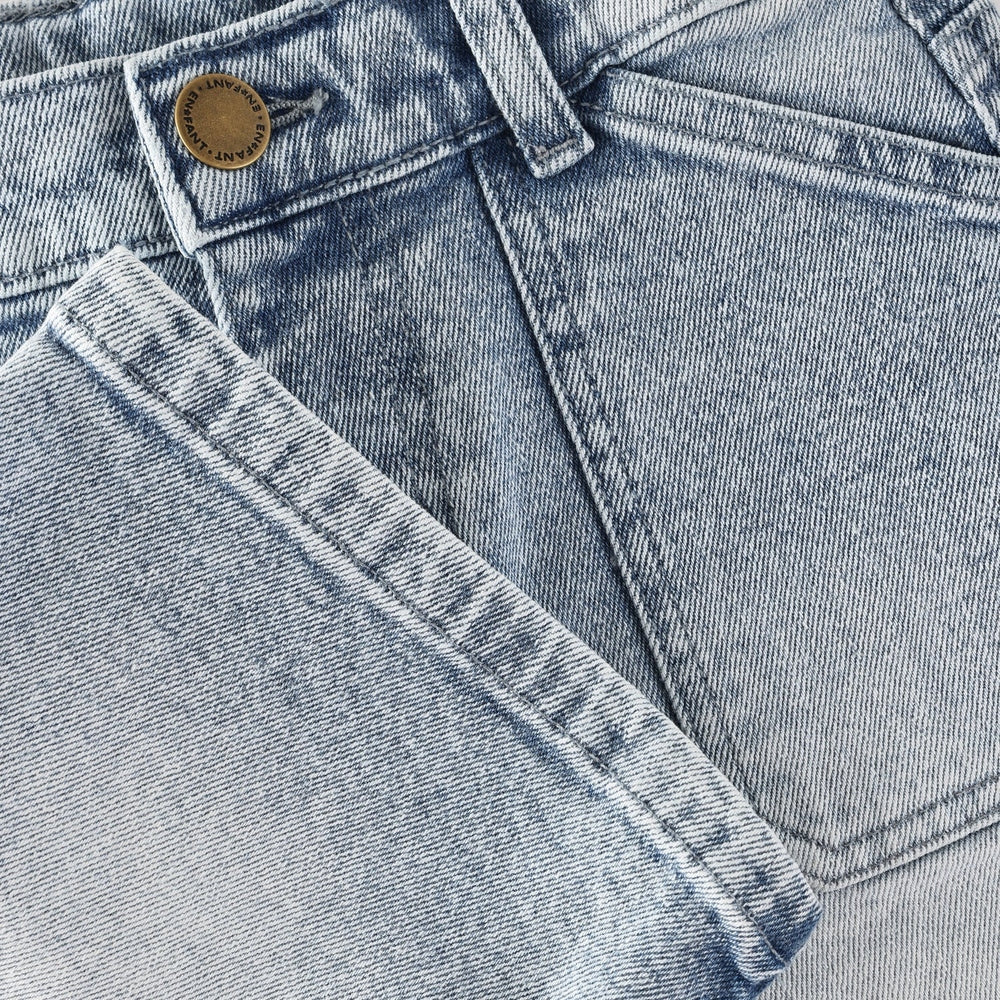 En Fant Bermuda Shorts Denim Lichtblauw Denim
