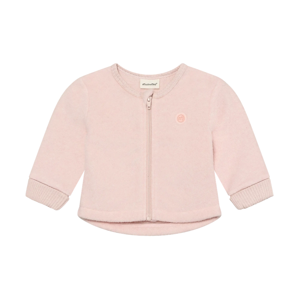 Minymo Fleece Jas Lange Mouw Peach Whip