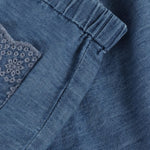 Minymo Short en chambray denim délavé