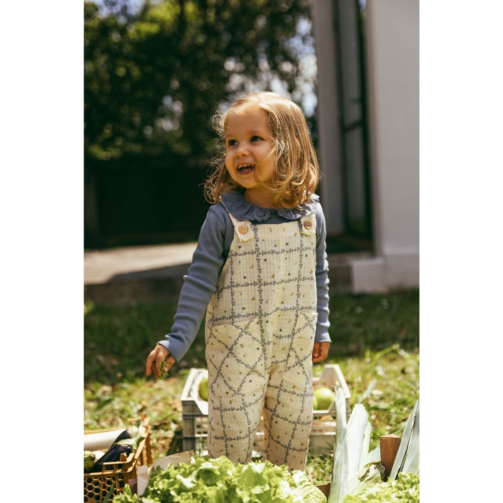 Snug salopette en coton - Indigo