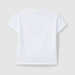 T-shirt basique en coton Laranjinha pour bébé - blanc