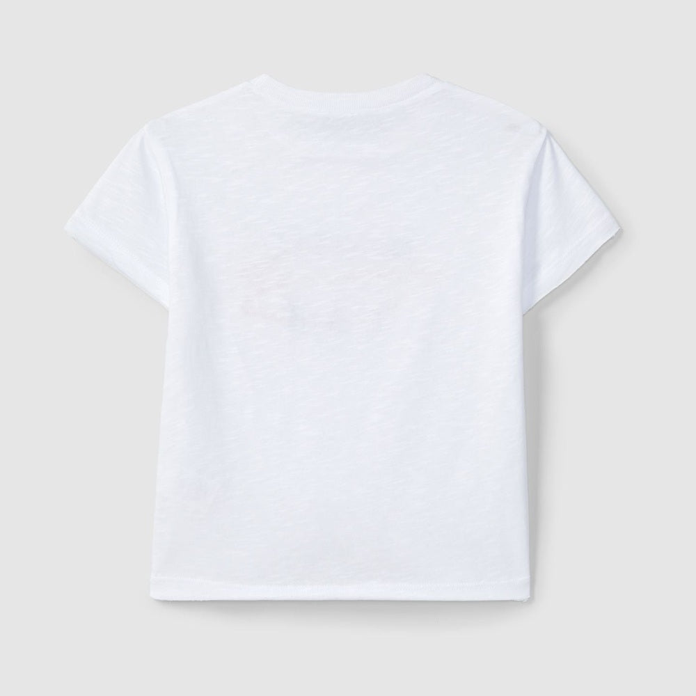 T-shirt basique en coton Laranjinha pour bébé - blanc