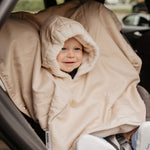 Aeromoov Winterponcho 9-36 maanden - Chevron Cream