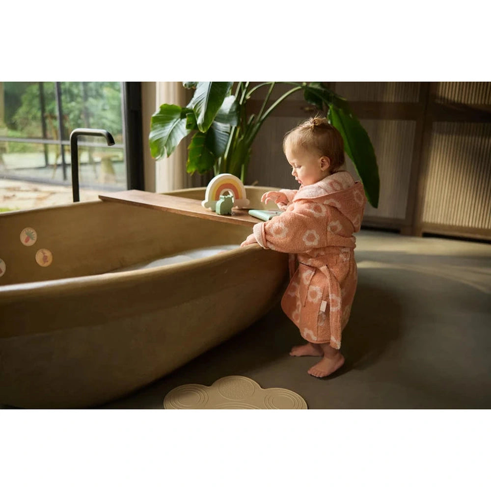 Jollein Badjas Badstof 1-2 jaar Jacquard Flower