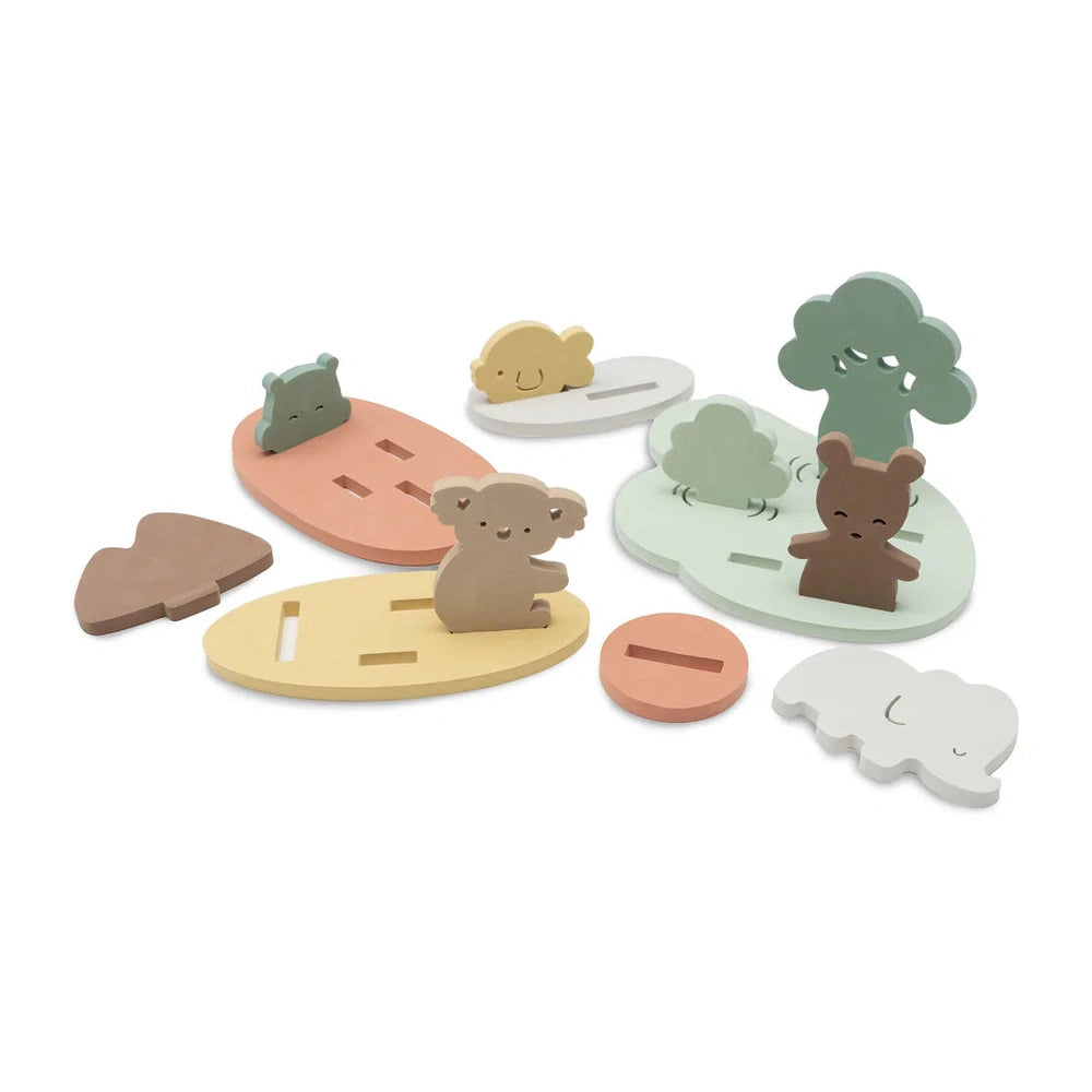 Jollein set de jeu de bain en mousse Kangourous