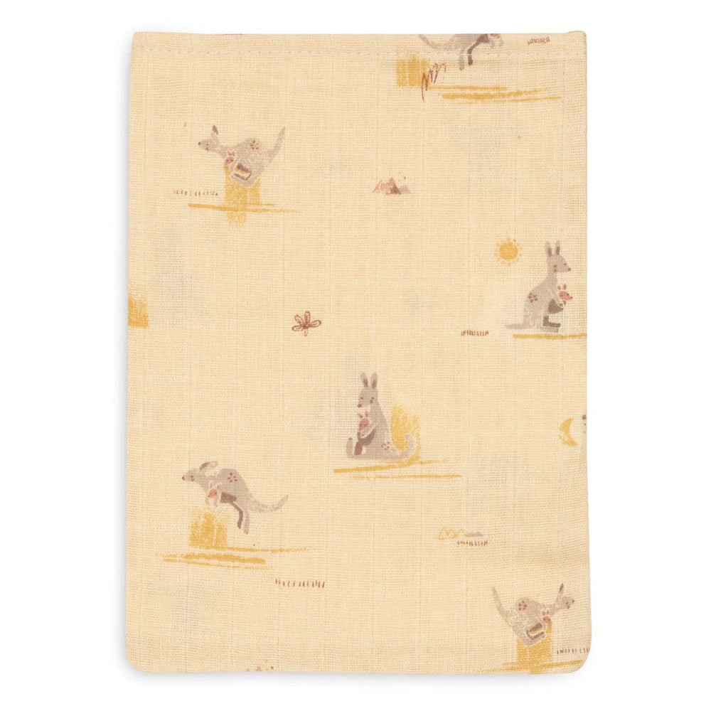 Jollein gant de toilette en mousseline 15x20 cm Kangaroots