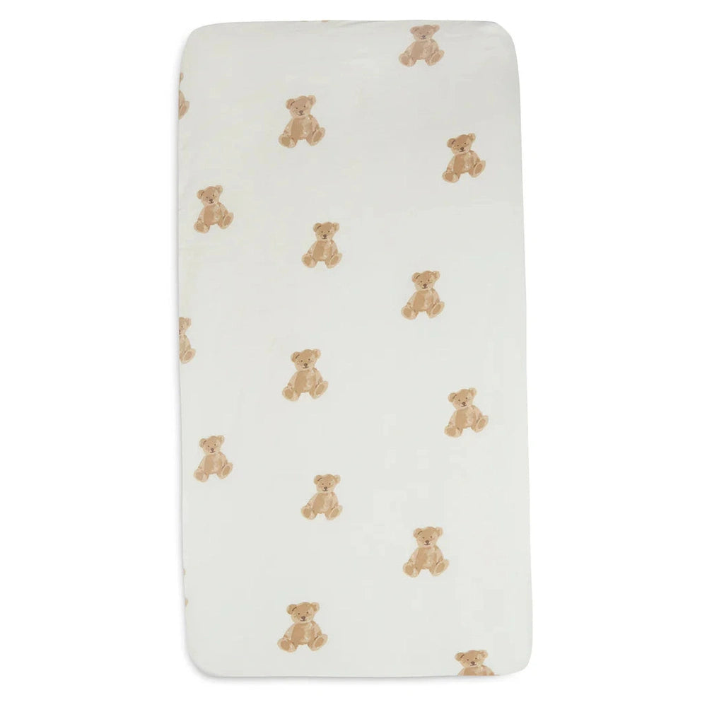 Jollein Hoeslaken 70/75 x 140/150 - Teddy Bear