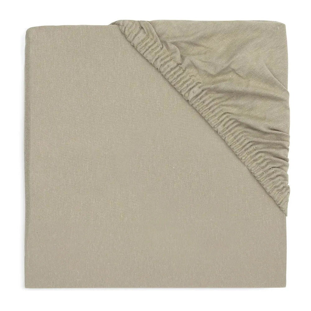 Jollein Hoeslaken Olive Green 70/75x140/150cm