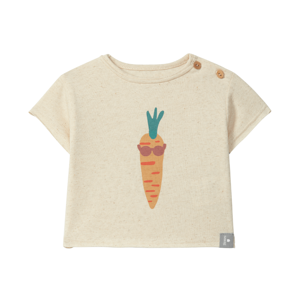 Snug Katoenen T-Shirt - Ocher
