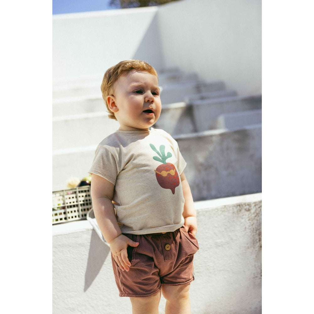 Snug Katoenen T-Shirt - Terracotta