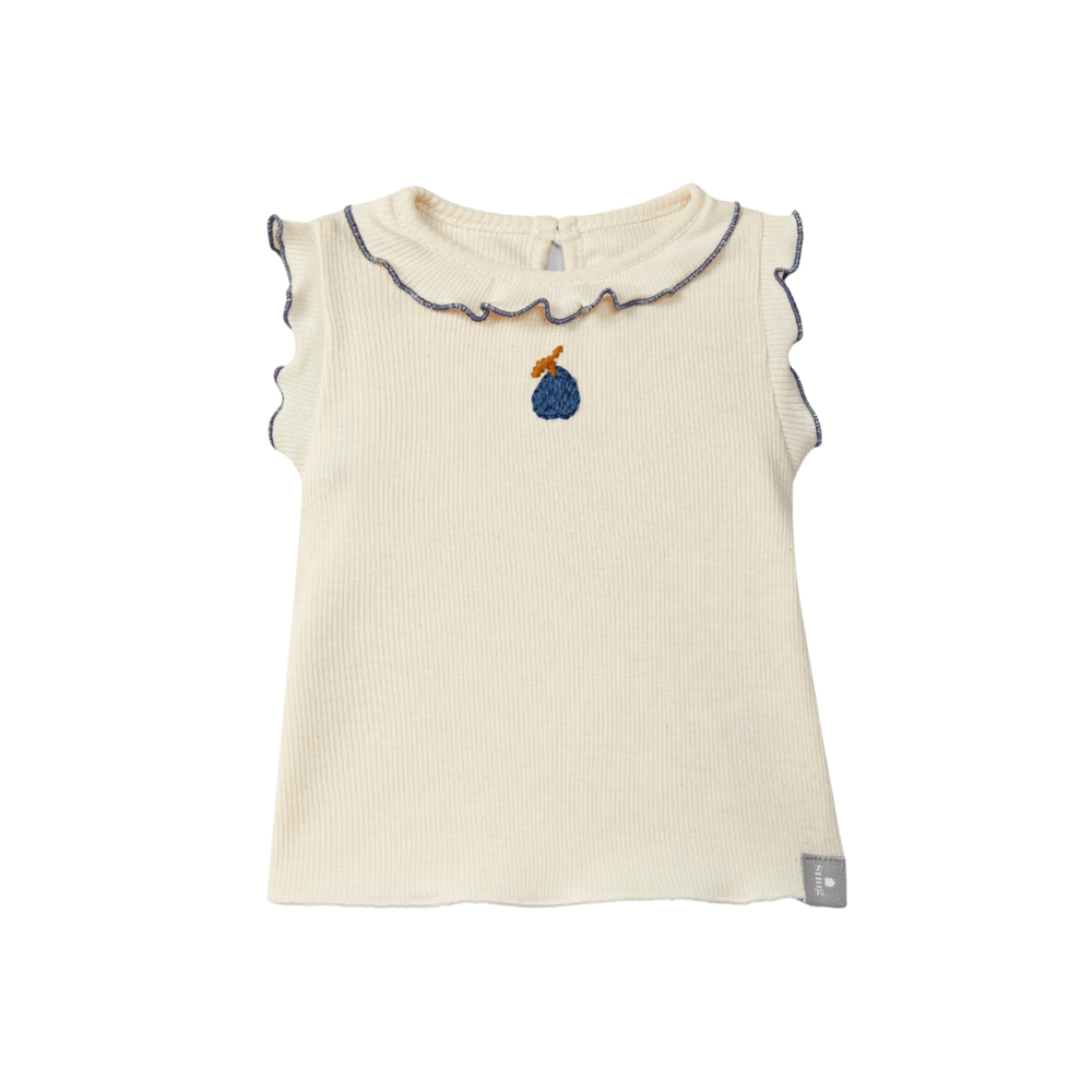 Top en coton ajusté - Indigo