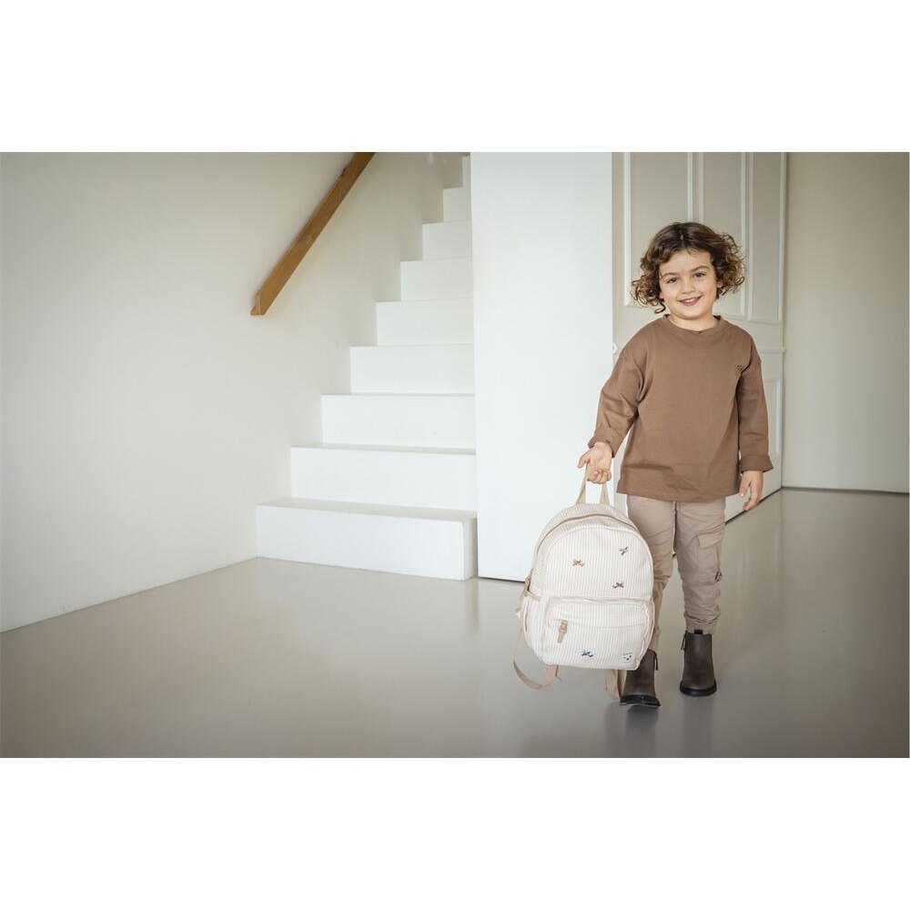 Kidzroom Rugzak Nostalgia Vliegtuigen- Beige