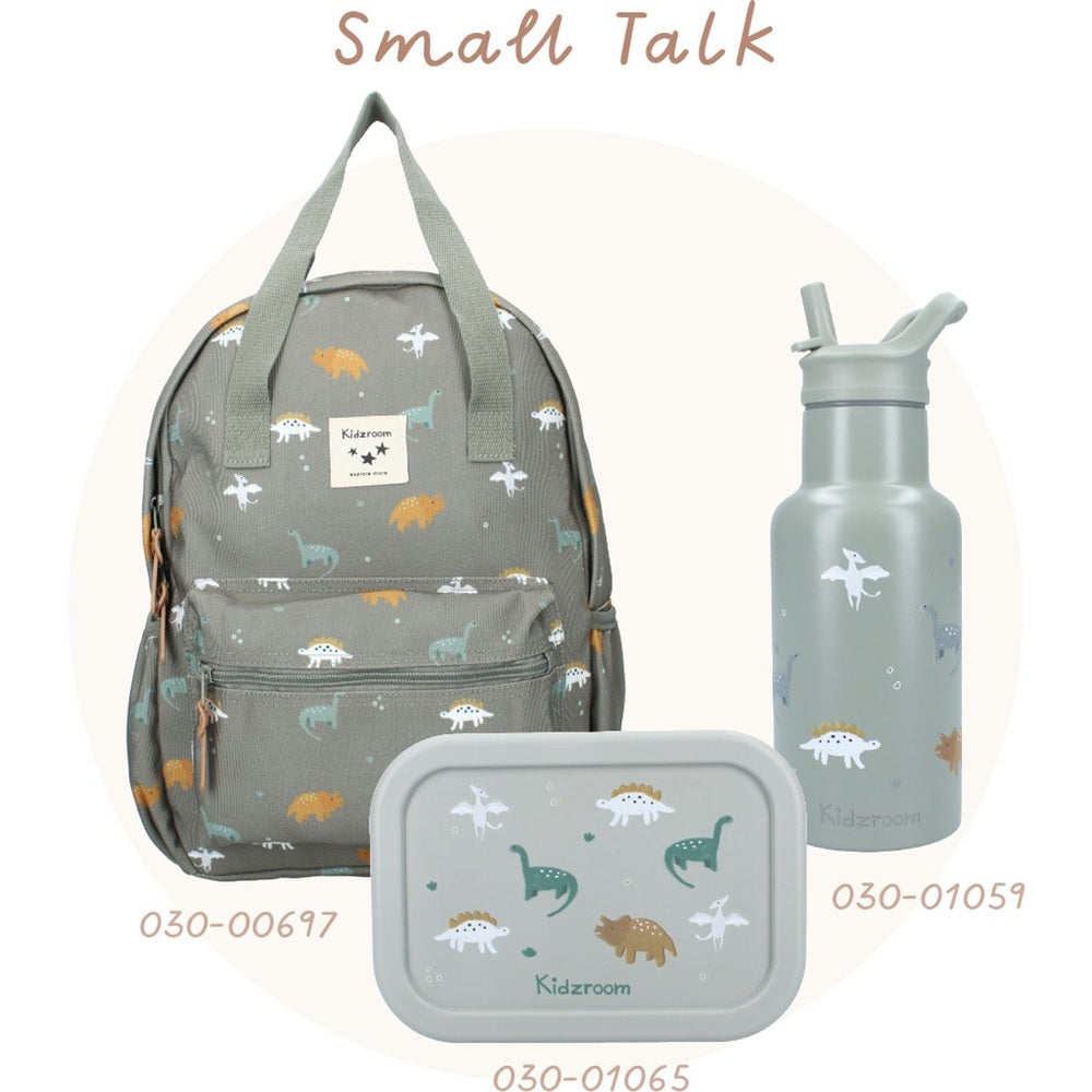 Kidzroom Lunchbox Small Talk Dino's - Groen