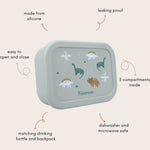 Kidzroom Lunchbox Small Talk Dino's - Groen