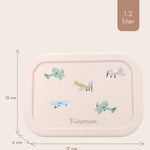 Kidzroom Lunchbox Small Talk Vliegtuigen - Beige