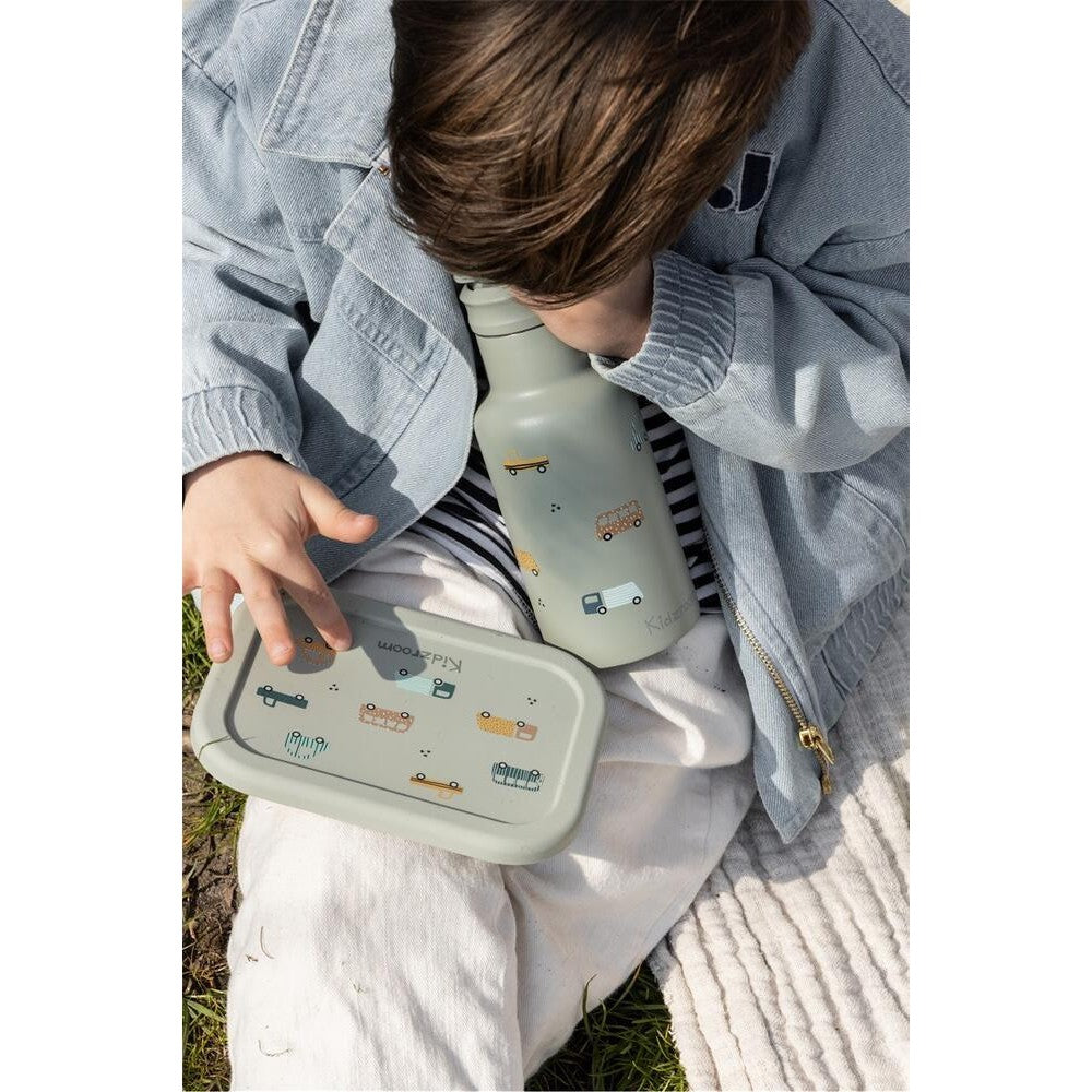 Kidzroom Drinkfles Sweet Cuddles Auto's - Groen