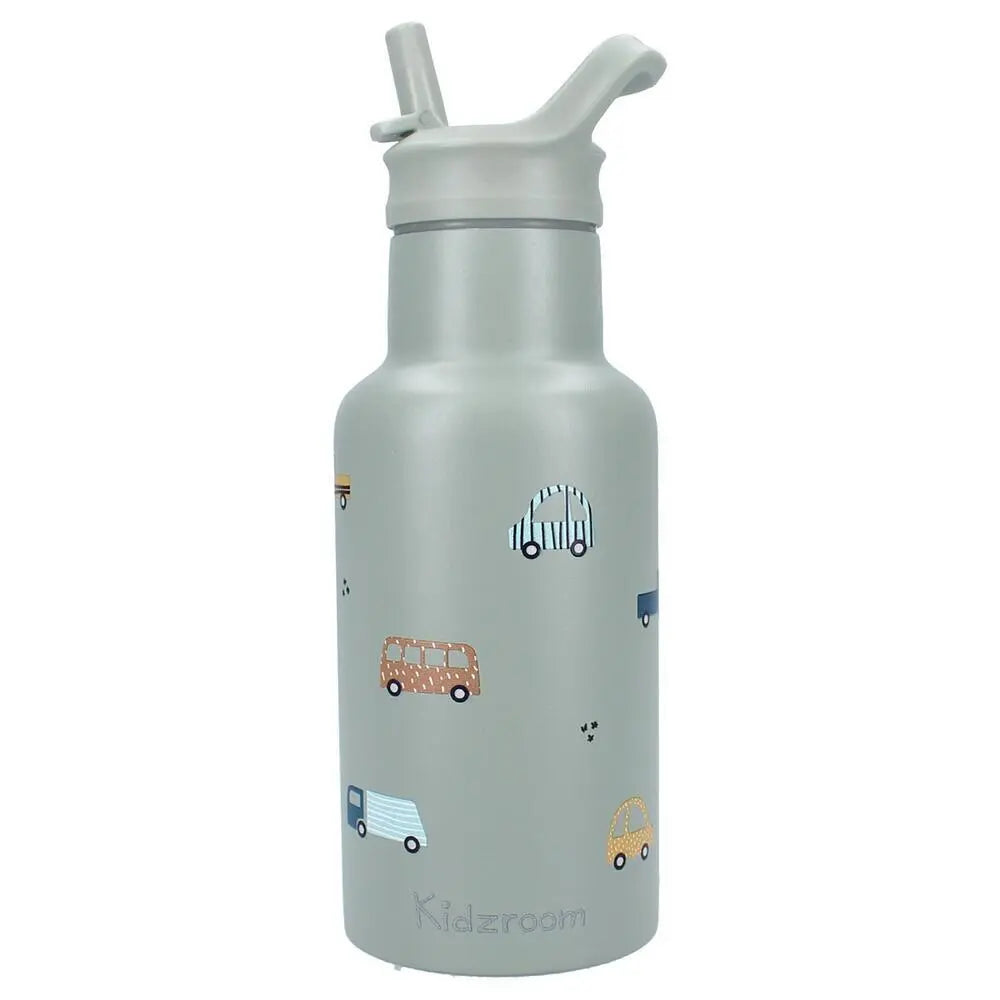 Kidzroom Drinkfles Sweet Cuddles Auto's - Groen