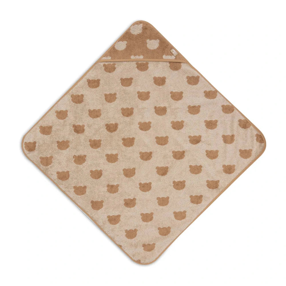 Jollein Badcape Badstof 75x75cm Jacquard Teddy Bear