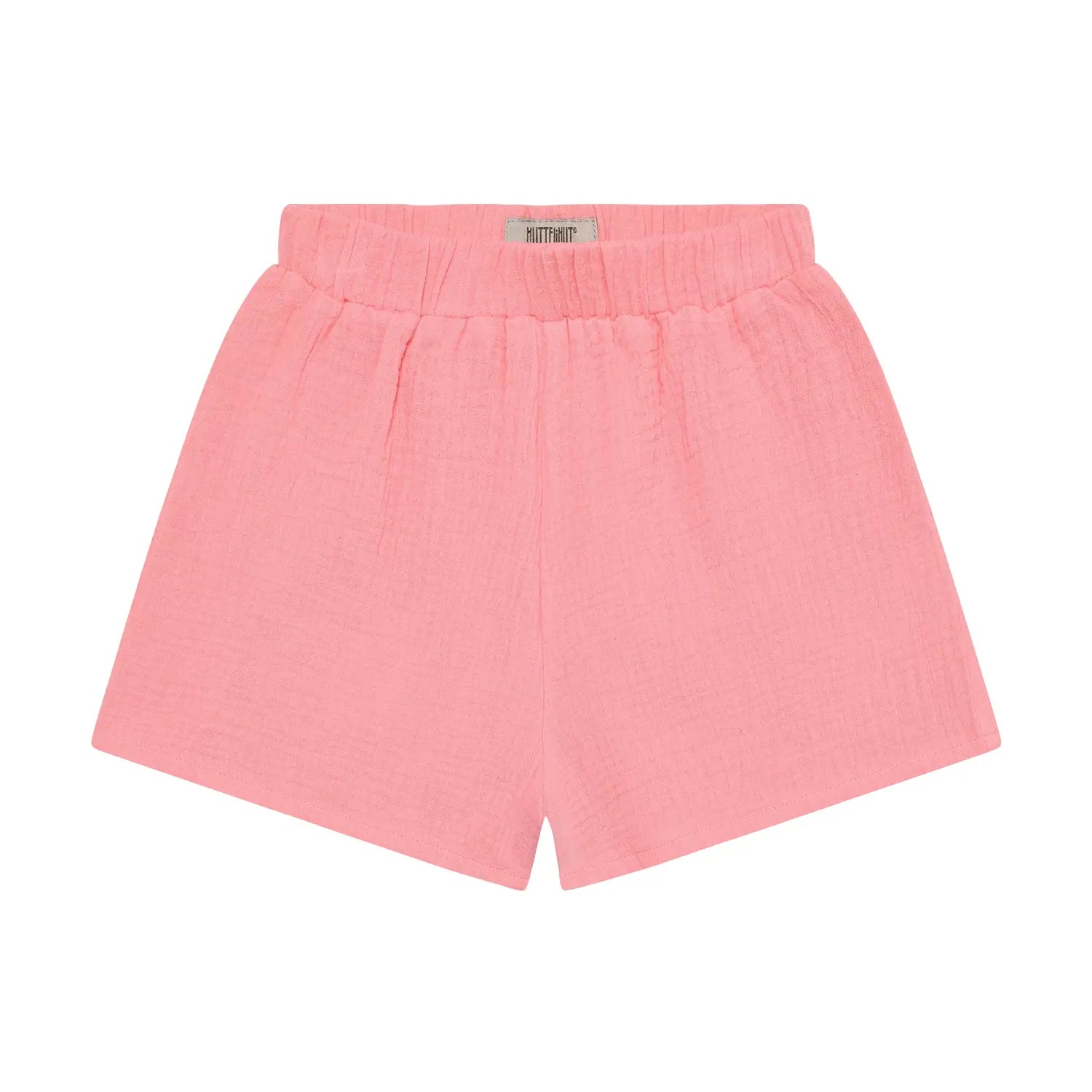 Huttelihut Muslin Shorts – Luchtige Zomerse Katoenen Short – Pink