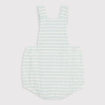 Petit Bateau | Gestreept babyspeelpakje van katoenen badstof