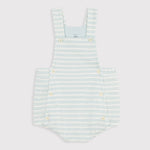 Petit Bateau | Gestreept babyspeelpakje van katoenen badstof