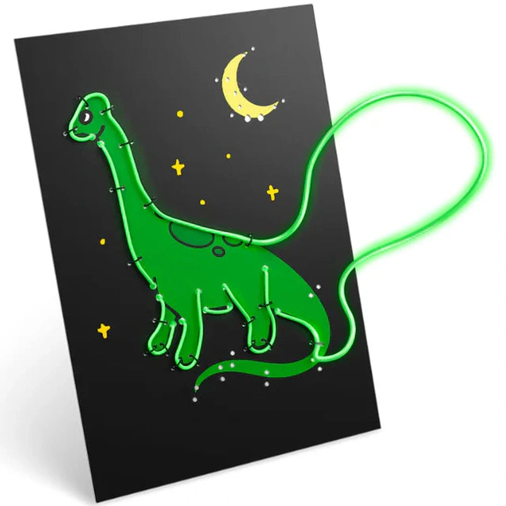 Kidywolf Kidyneon Knutselpakket Wanddecoratie - Dino's