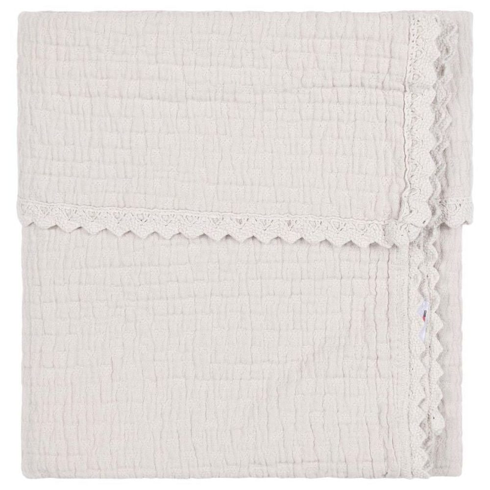 Koeka Wiegdeken 75x100cm - Lace Elba - Stone