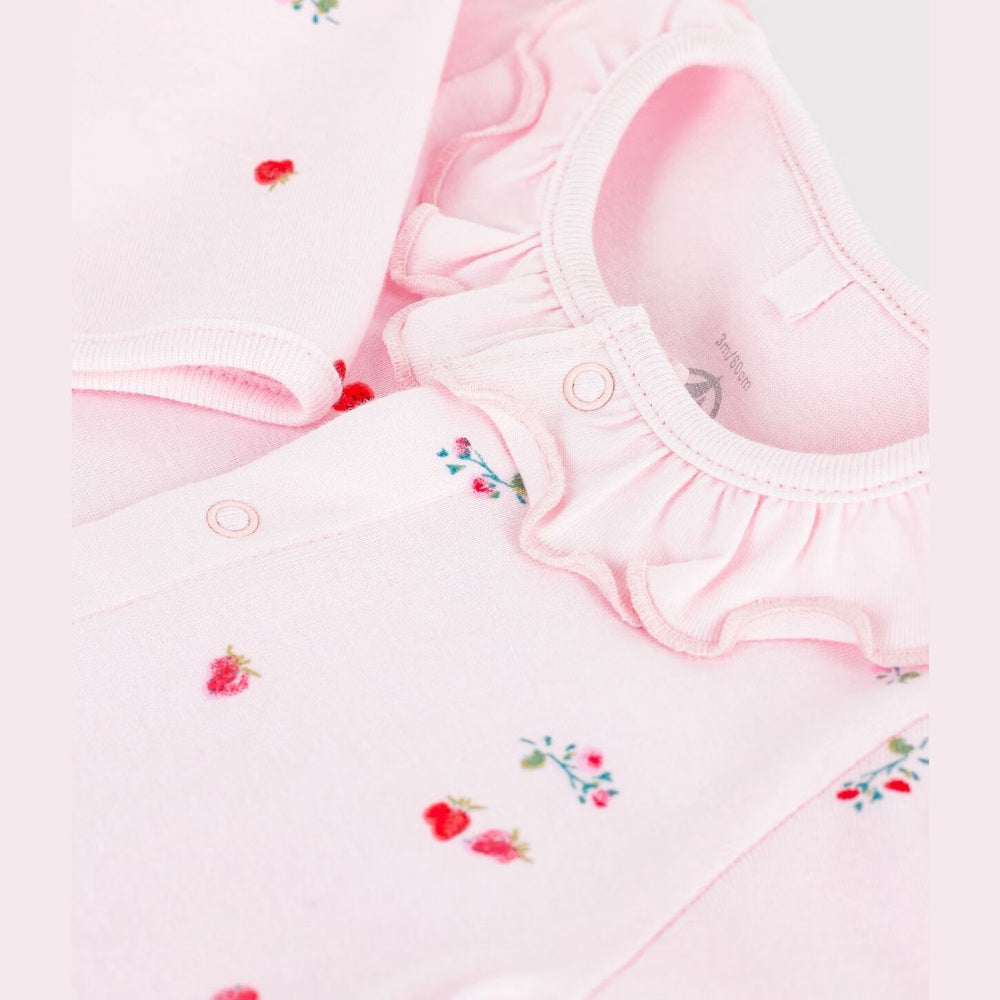 Petit Bateau | Katoenen babypyjama met bloemenprint