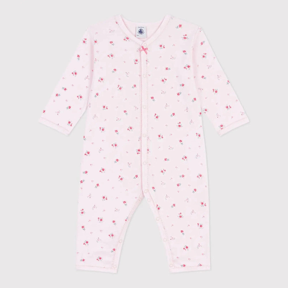 Petit Bateau | Petit Bateau | Katoenen babypyjama met bloemenprint zonder voetjes