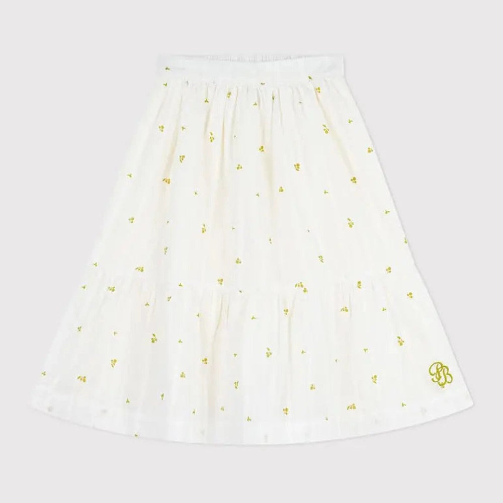 Petit Bateau | Jupe longue enfant en coton à imprimé floral
