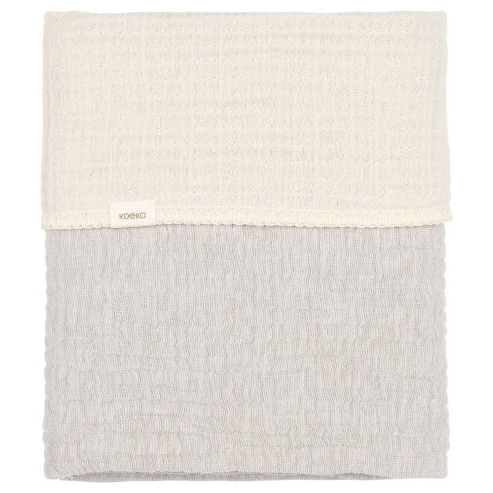 Couverture pour berceau Koeka Rivoli 75x100 cm - pierre