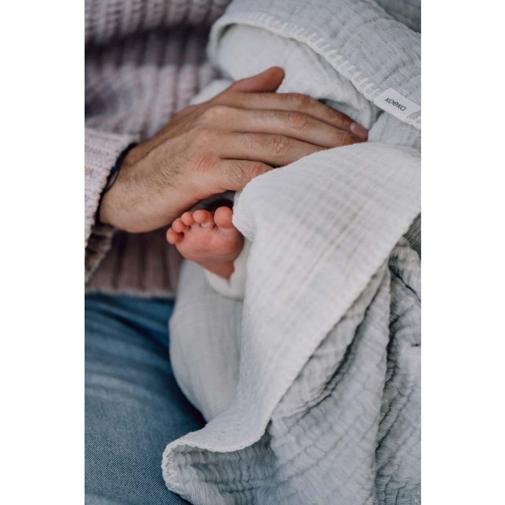 Koeka Wiegdeken Rivoli 75x100 cm - stone