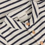 En Fant Kruippak Korte Mouw - Gestreept Vanille