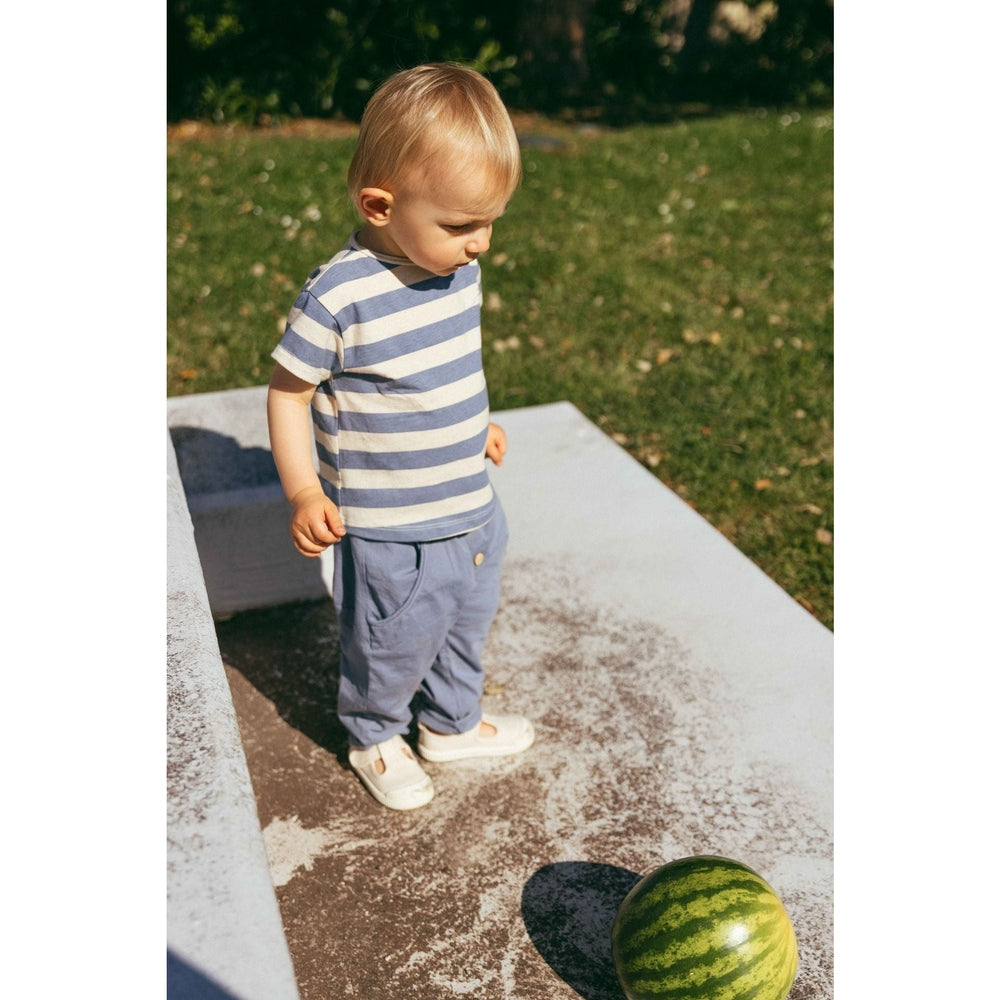 Snug Katoenen T-Shirt - Indigo