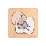 Lässig Puzzle Wood Set 2 pcs - Dog Bird