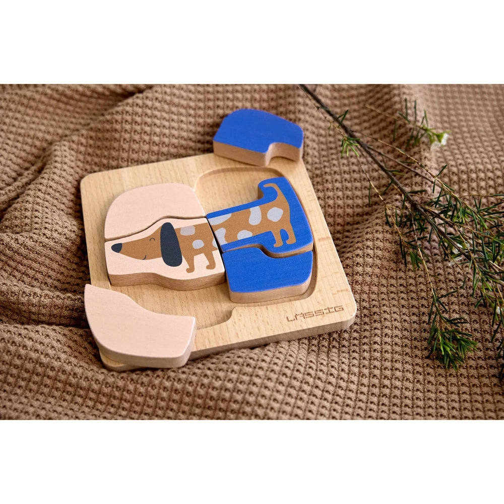 Lässig Puzzle Wood Set 2 pcs - Dog Bird