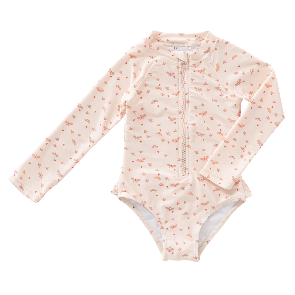 Fresk UV Suit Longsleeve Girls - Butterflies