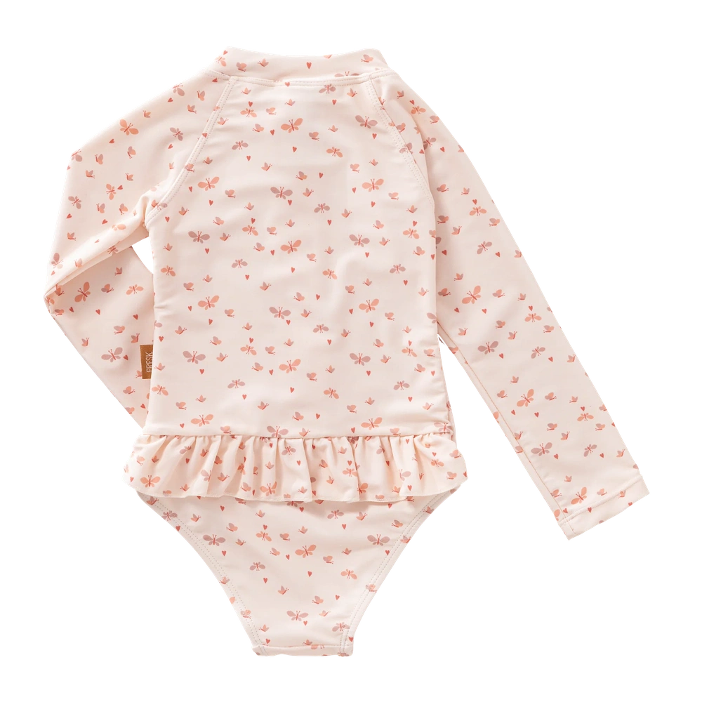 Fresk UV Suit Longsleeve Girls - Butterflies