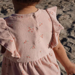 Robe Little Dutch - imprimé floral rose