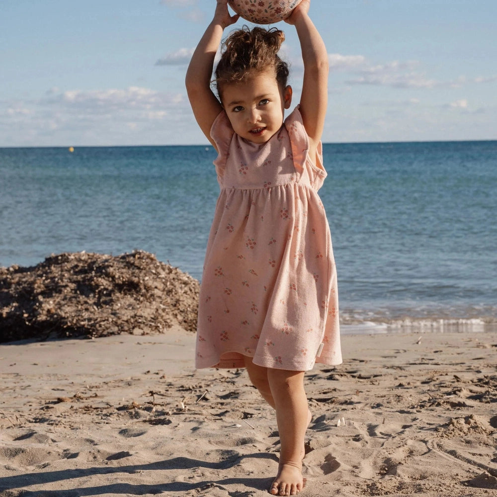 Robe Little Dutch - imprimé floral rose