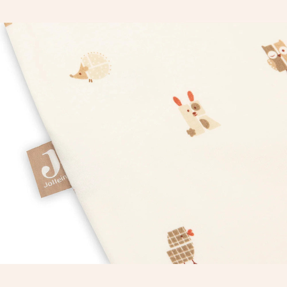 Jollein Sac de couchage bébé Jersey 110 cm - Animal Friends