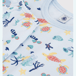 Petit Bateau Short de pyjama en coton avec imprimé phosphorescent