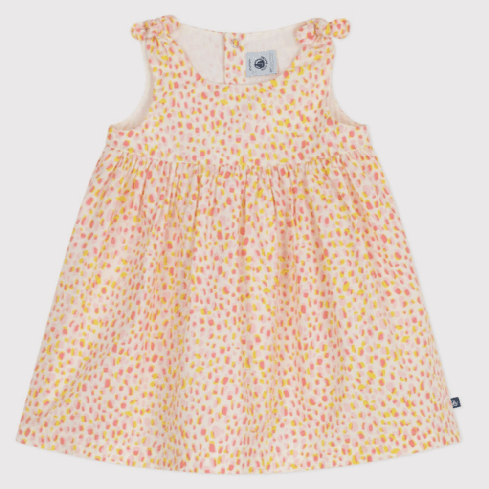 Petit Bateau Petite robe en coton sans manches avec imprimé pour bébé - Multicolore