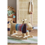 Bloomingville Mini Charlie jouet à bascule chien en polyester - multicolore