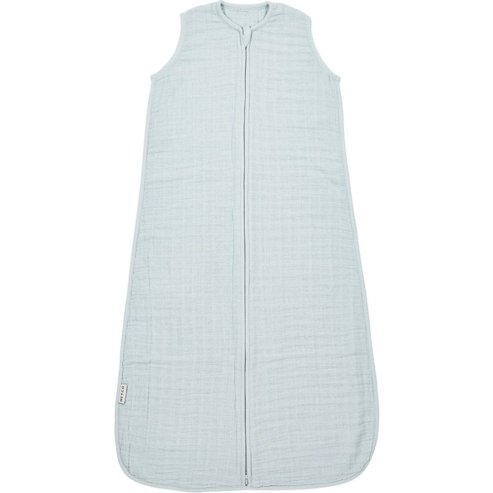 Meyco Baby Uni baby zomerslaapzak - pre-washed hydrofiel - grey blue - 0.5 TOG