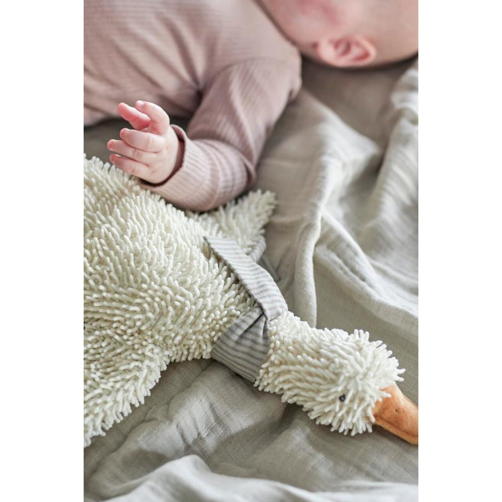 Bloomingville Mini Gaspard Knuffel Eend - Wit