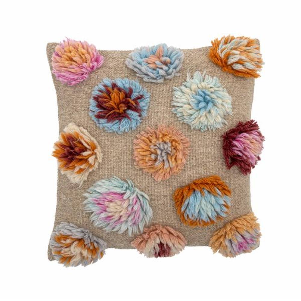 Bloomingville Somma Coussin en laine - Multicolore